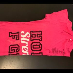Hybrid & company Tops - PINK FIGHT CANCER TEE Hybrid & company Tops - PINK FIGHT CANCER TEE